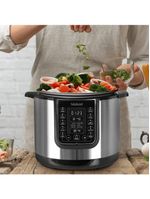 Panela De Pressão Elétrica Caçarola Multicooker Multiuso Digital Inox 6l Epp60di 220v - Eos 220v