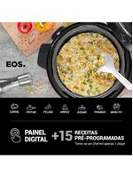 Panela De Pressão Elétrica Caçarola Multicooker Multiuso Digital Inox 6l Epp60di 220v - Eos 220v