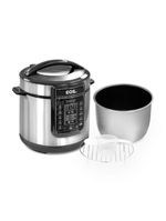 Panela De Pressão Elétrica Caçarola Multicooker Multiuso Digital Inox 6l Epp60di 220v - Eos 220v