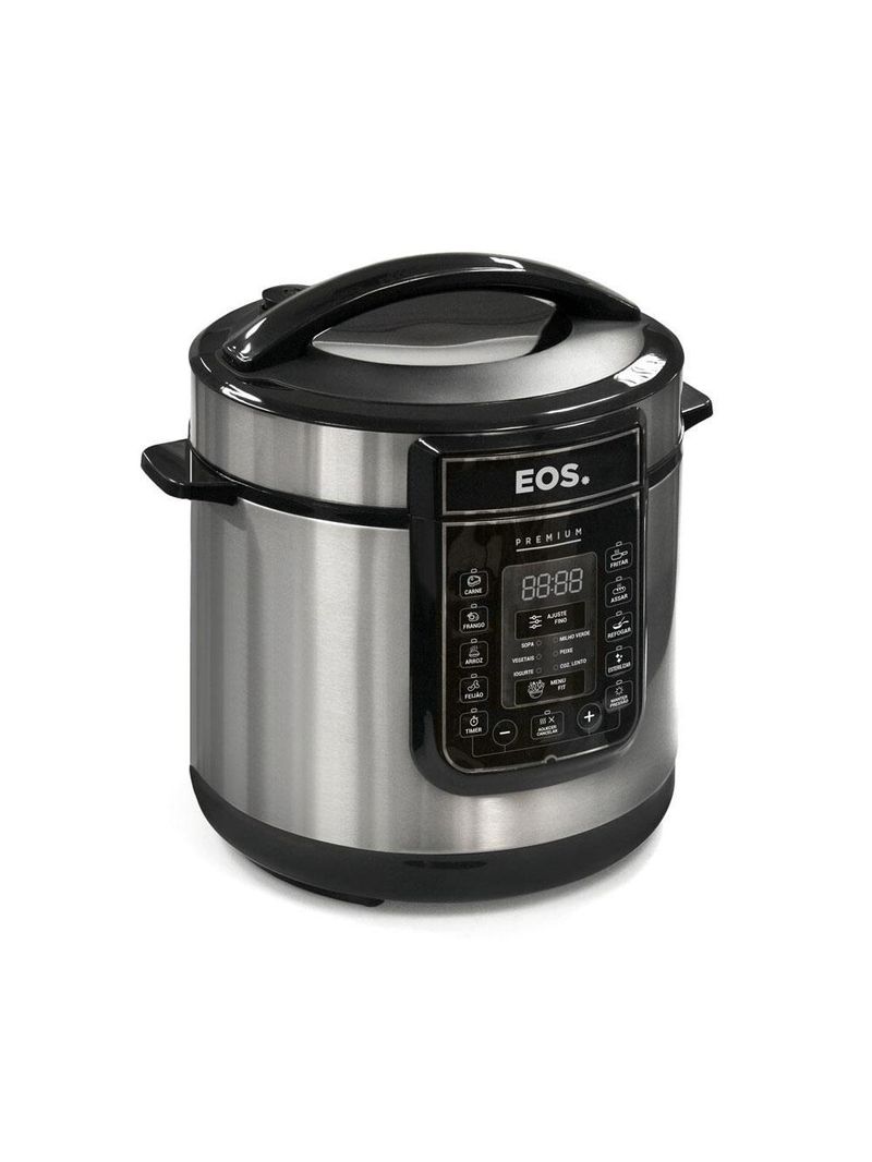 Panela De Pressão Elétrica Caçarola Multicooker Multiuso Digital Inox 6l Epp60di 220v - Eos 220v
