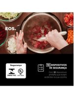Panela De Pressão Elétrica Caçarola Multicooker Multiuso Digital Inox 6l Epp60di 220v - Eos 220v