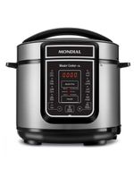 Panela De Pressão Mondial Elétrica Digital 5L 900w Pe-38 Preto/inox - 220V