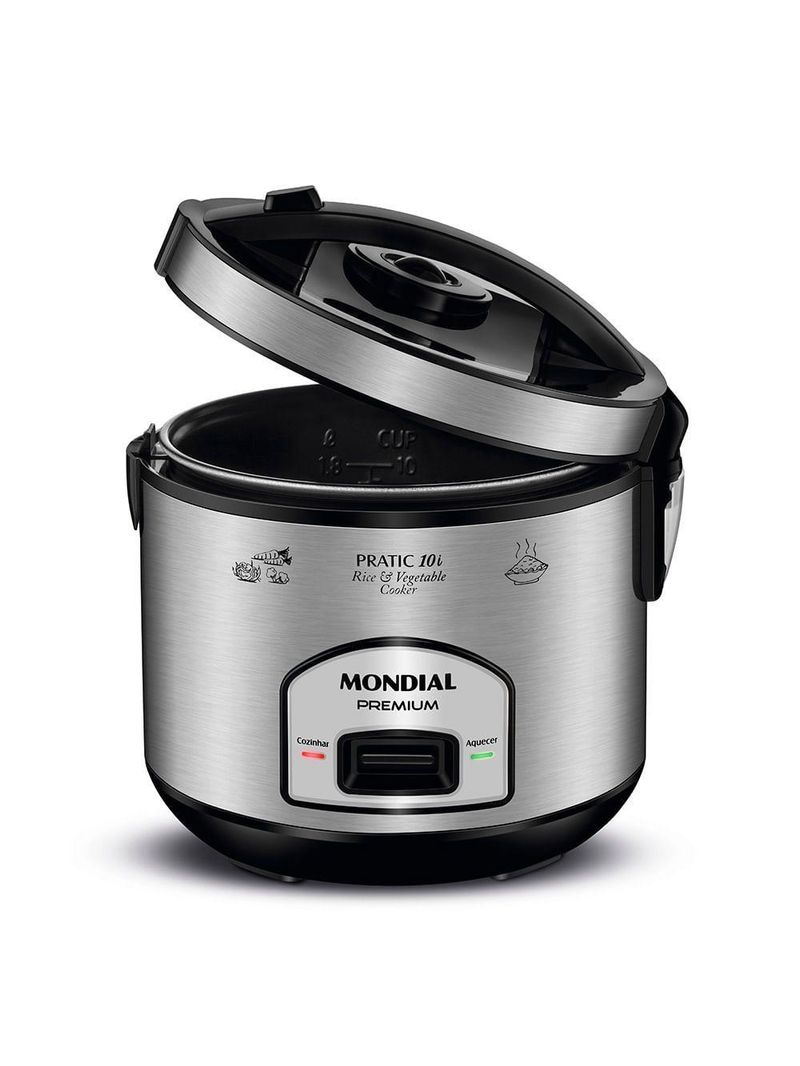 Panela Elétrica Mondial Pratic 10i Pe-42-10x 127v-preto/inox