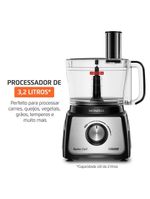 Multiprocessador Turbo Chef 3 Em 1 Mondial Preto 1000W MPN-02-BE 220V