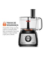 Multiprocessador Turbo Chef 3 Em 1 Mondial Preto 1000W MPN-02-BE 220V