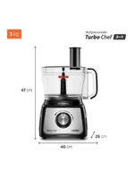 Multiprocessador Turbo Chef 3 Em 1 Mondial Preto 1000W MPN-02-BE 220V
