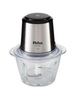 Mini Processador Philco Inox Vidro 1,2L 350W 220V