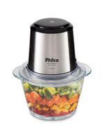 Mini Processador Philco Inox Vidro 1,2L 350W 220V