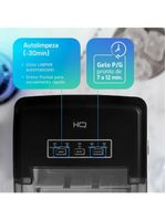 Máquina de Gelo HQ 12kg Turbo Ice  Inox HQ-MG12KGDP - 220V