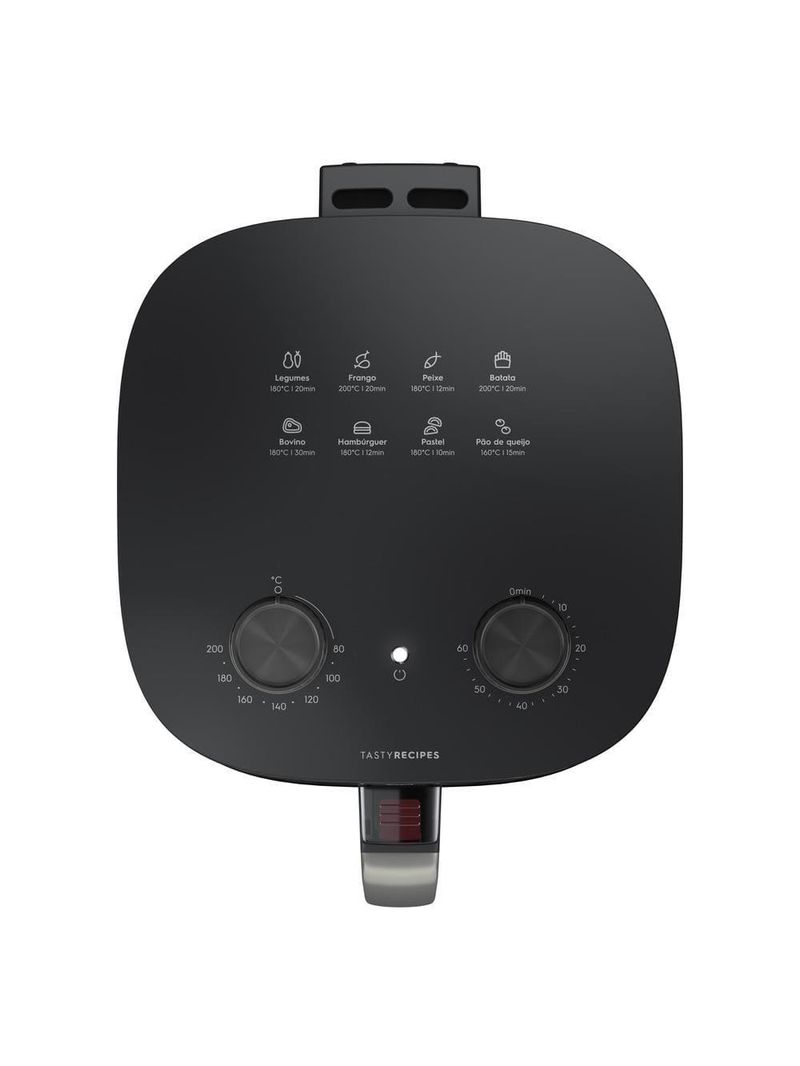 Fritadeira air fryer electrolux eaf40 rita lobo 5,6l efficient 1400w antiaderente desligamento automático econômica cinza