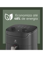Fritadeira air fryer electrolux eaf40 rita lobo 5,6l efficient 1400w antiaderente desligamento automático econômica cinza