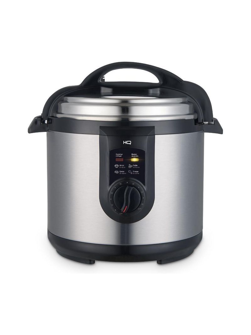 Panela De Pressão Elétrica Multifuncional HQ 6 Litros Inox HQ-Y6MI 110V