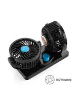 Ventilador Automotivo Duplo Rotativo Ajustavel 12v