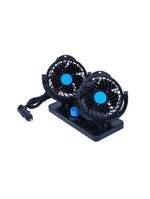 Ventilador Automotivo Duplo Rotativo Ajustavel 12v