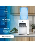 Bebedouro Água Quente Natural E Gelada Eletrônico Branco Galão Mineralle EOS B198235 EBE06QB 110V