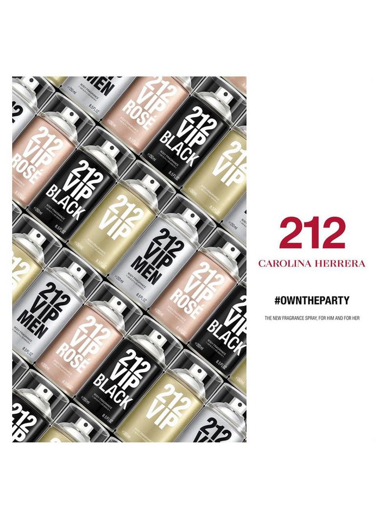 212 vip rosé carolina herrera - body spray