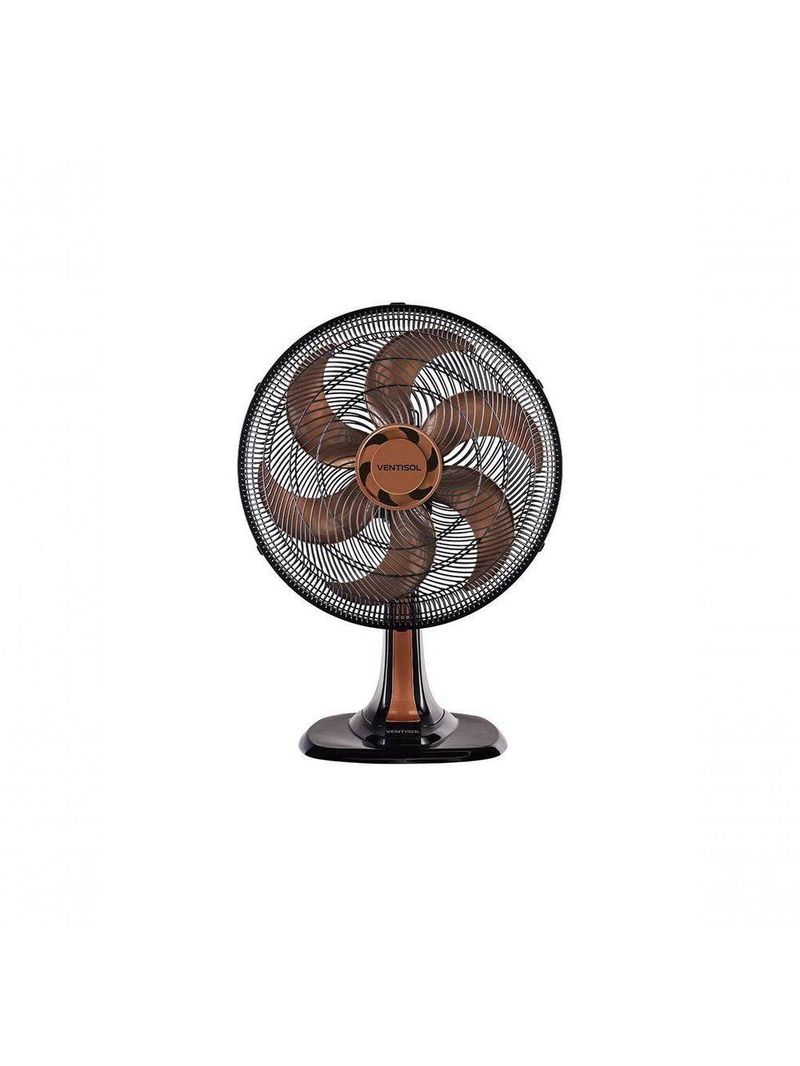 Ventilador De Mesa Bronze Turbo 40cm 6 Pas Oscilante Ventisol 127v