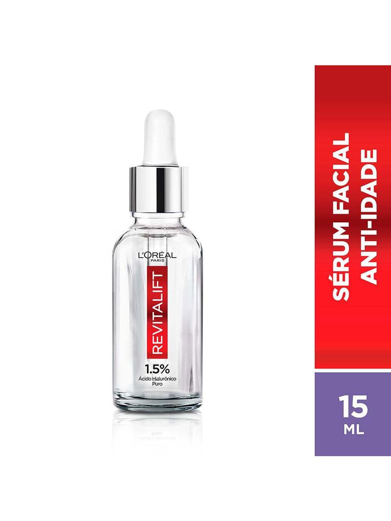 Sérum preenchedor facial anti-idade l'oréal paris revitalift hialurônico