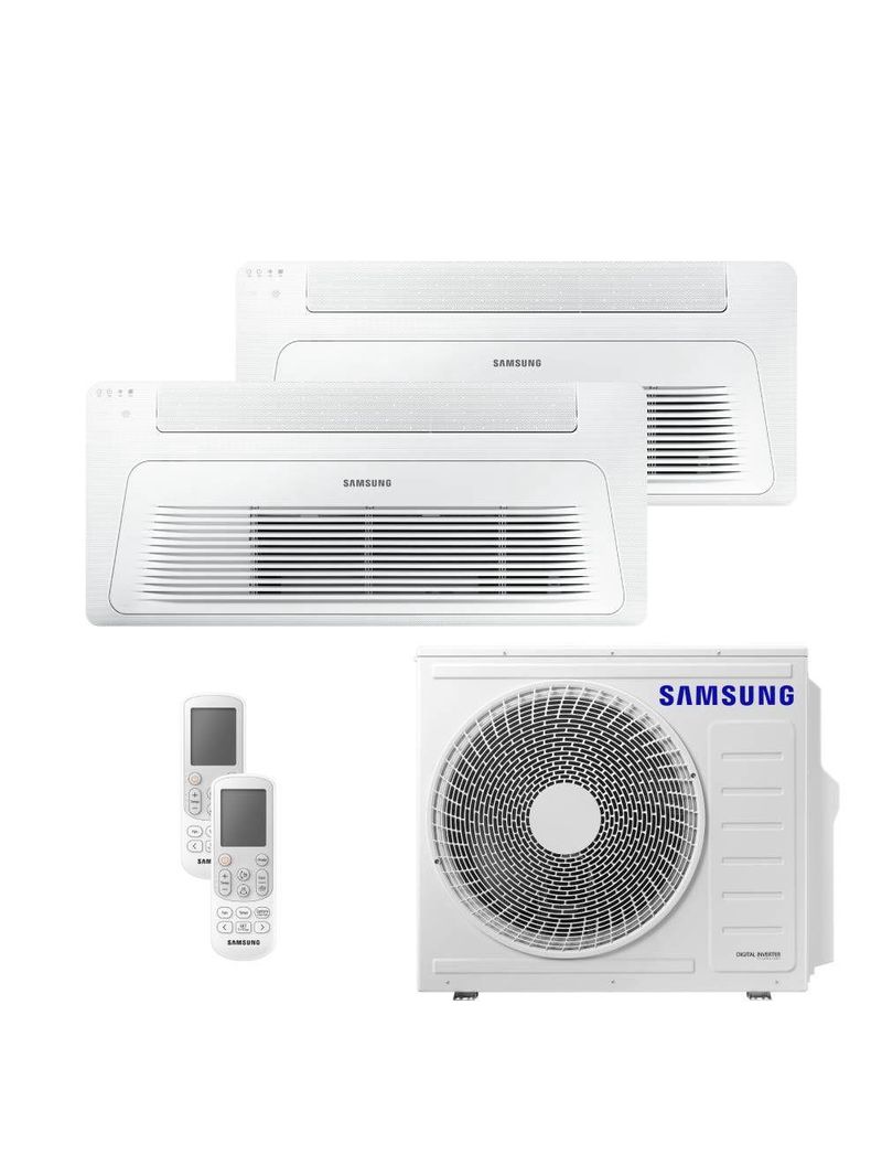 Ar Condicionado Multi Bi Split K7 1V Samsung Wind Free 24000 BTU (1x1200+1x18000) Quente e Frio Inverter R410 220V (AJ068AXJ3KH/AZ)