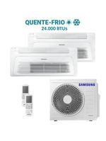 Ar Condicionado Multi Bi Split K7 1V Samsung Wind Free 24000 BTU (1x1200+1x18000) Quente e Frio Inverter R410 220V (AJ068AXJ3KH/AZ)