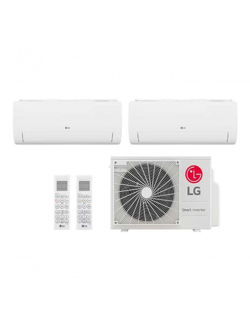 Ar Condicionado Multi Split Inverter 2 Ambientes (Hiwall 2X 9000BTUS) Quente/Frio WiFi Integrado 220V