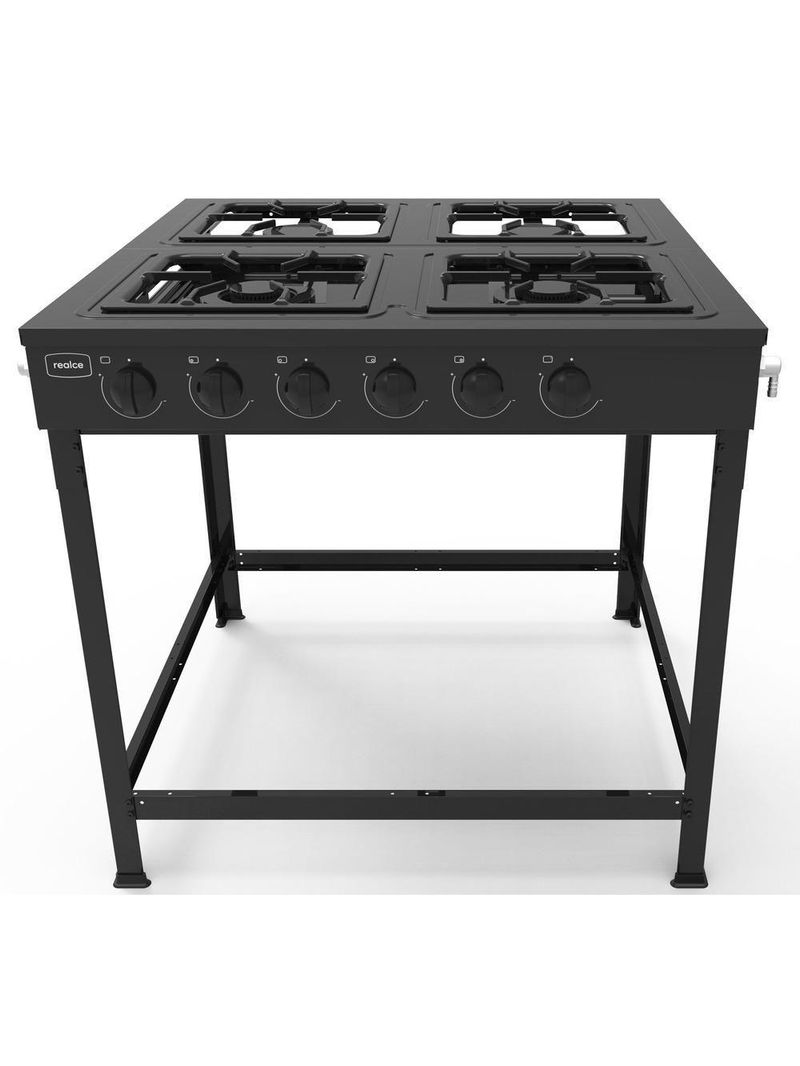 Fogão Industrial 4 Bocas Realce Cr220 Preto