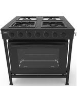 Fogão Industrial 4 Bocas Baixa Pressão Com Forno Realce Bivolt Cr221 Preto Preto 127/220