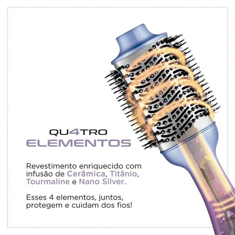 Escova Secadora Mondial By Juliette 3 Em 1 1300w Es-ju-03 Azul/rosa Bivolt