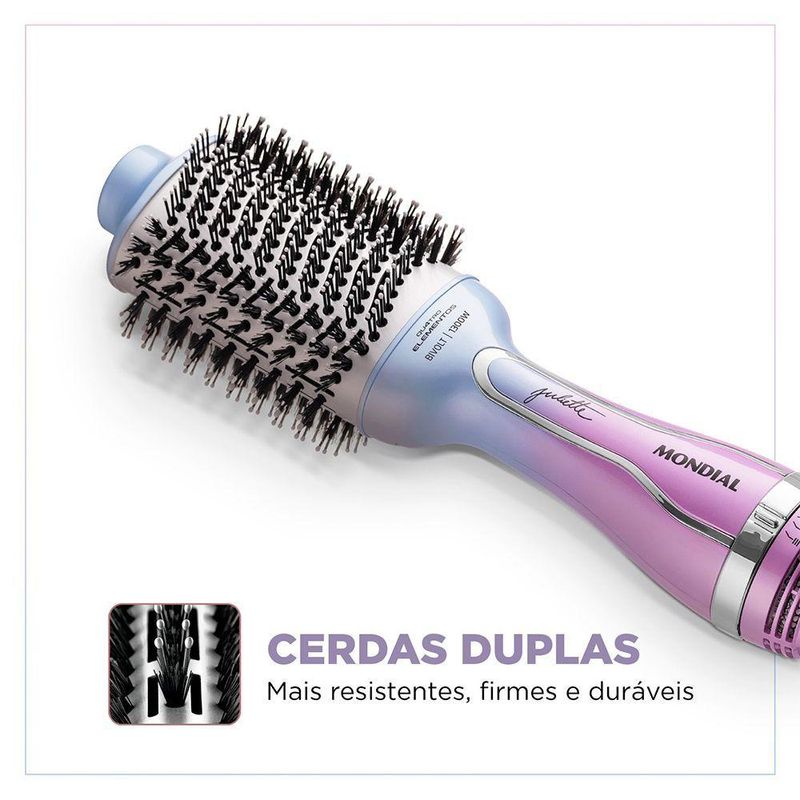 Escova Secadora Mondial By Juliette 3 Em 1 1300w Es-ju-03 Azul/rosa Bivolt