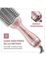 Escova Secadora Mondial By Juliette 3 Em 1 1300w Es-ju-01 Golden Rose Bivolt