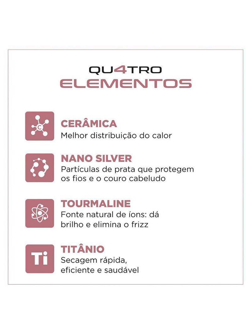 Escova Secadora Mondial By Juliette 3 Em 1 1300w Es-ju-01 Golden Rose Bivolt