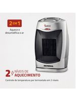 Aquecedor Mondial A-05 Preto Com Prata 110V