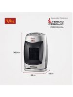 Aquecedor Mondial A-05 Preto Com Prata 110V