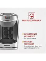 Aquecedor Mondial A-05 Preto Com Prata 220V