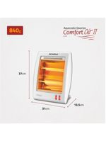Aquecedor Elétrico Mondial A-16 Quartzo Branco Com Cinza 220V