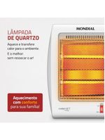 Aquecedor Elétrico Mondial A-16 Quartzo Branco Com Cinza 220V