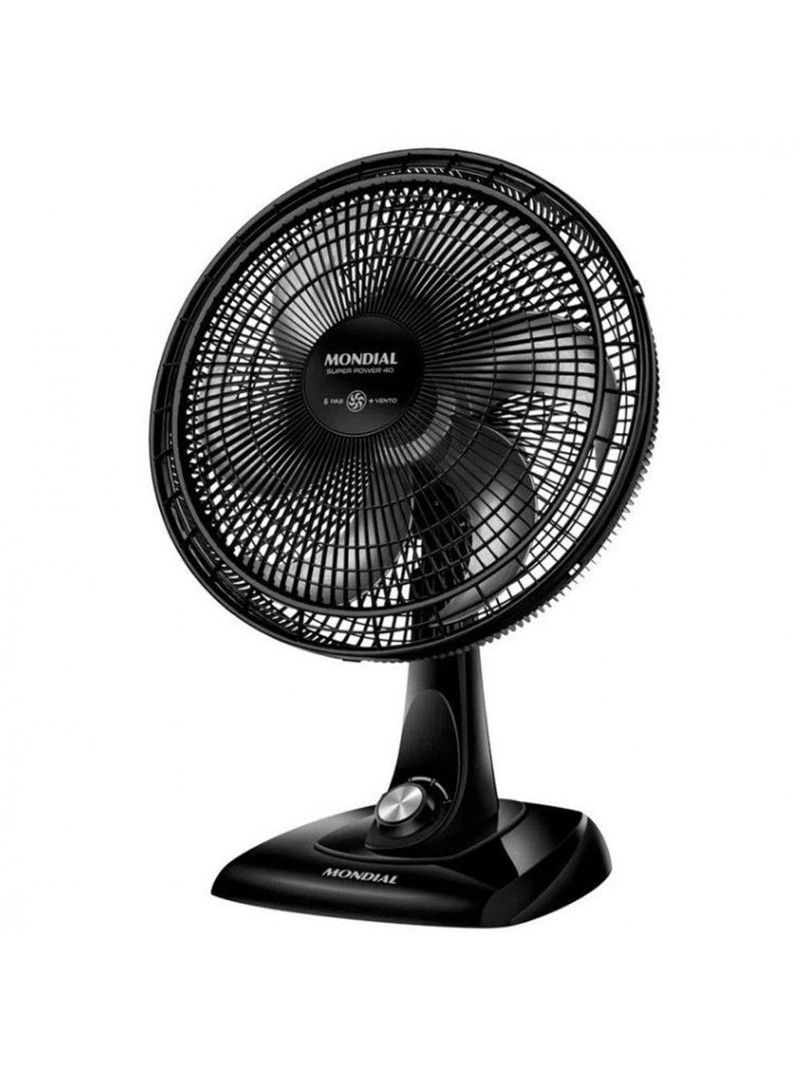 Ventilador De Mesa Mondial 40cm Super Power 6 Pás Vsp-40-b Preto 127v