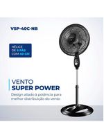 Ventilador Coluna Mondial Vent 40cm Vsp-40c-nb 127v/60hz