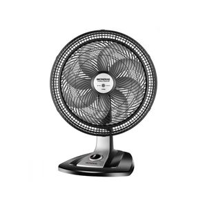 Ventilador De Mesa Mondial 40cm Turbo 8 Pás 3 Velocidades Preto Com Prata 220V