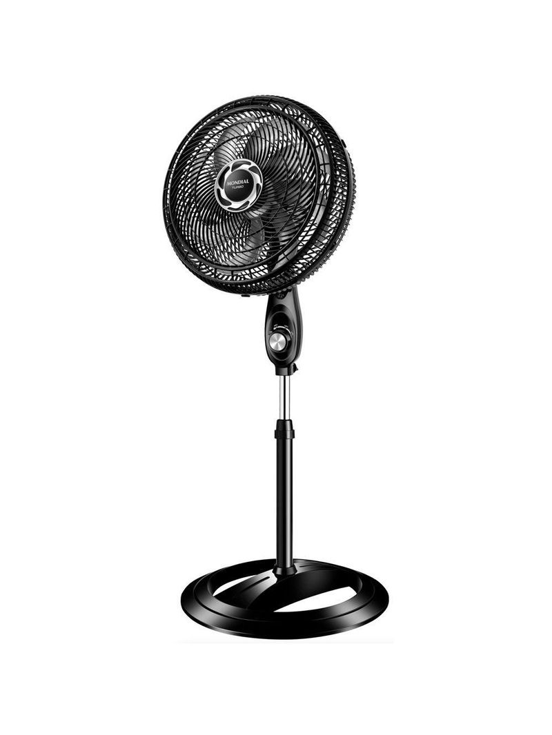 Ventilador De Coluna Mondial 40cm 8 Pás Turbo NVT-40C-8P-B Preto Prata 220V