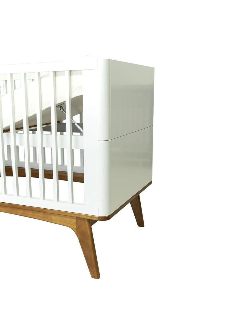 Berço Infantil Sambalele Divicar Branco Acetinado Mel