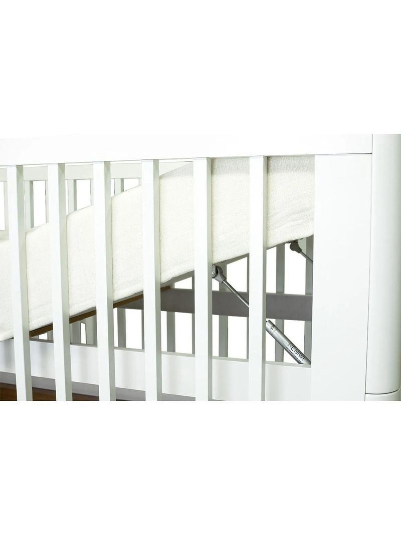 Berço Infantil Sambalele Divicar Branco Acetinado Mel