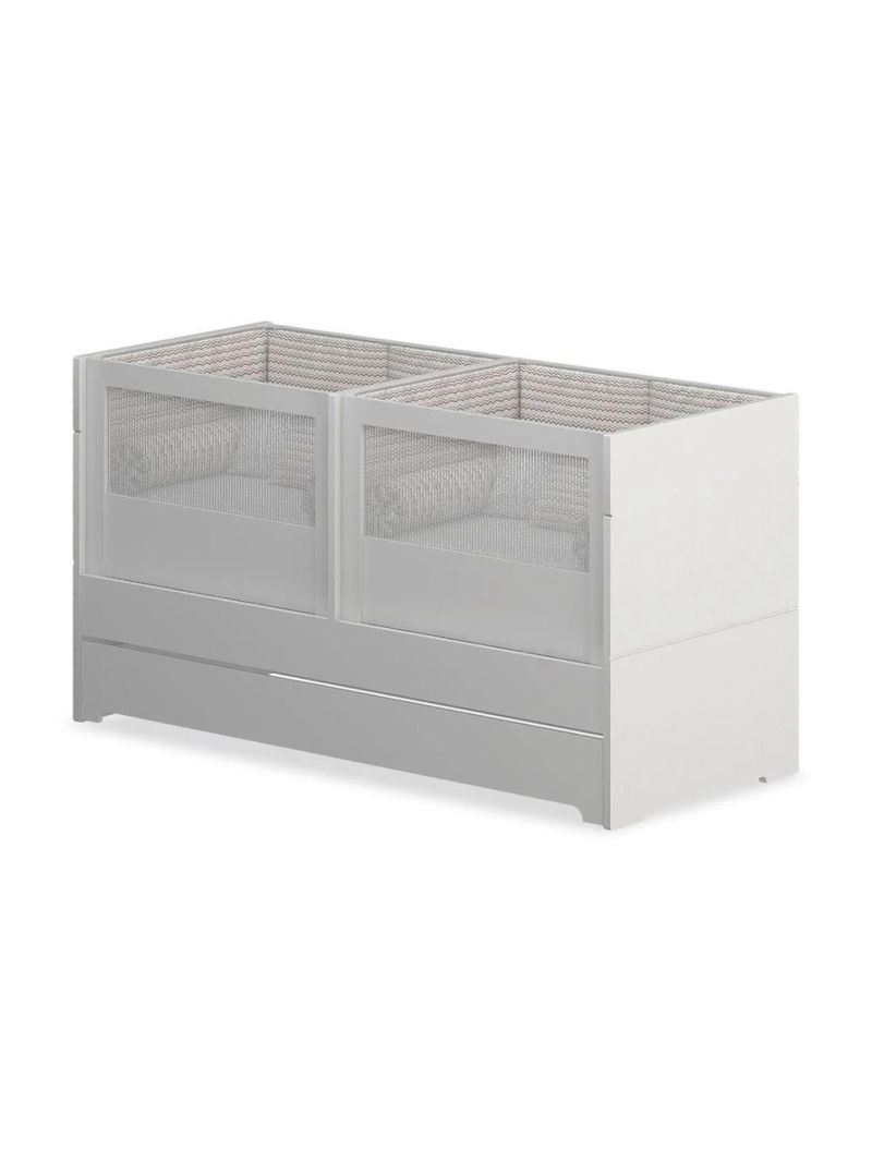 Berço Cama Sol E Mar Gêmeos Divicar Branco Acetinado