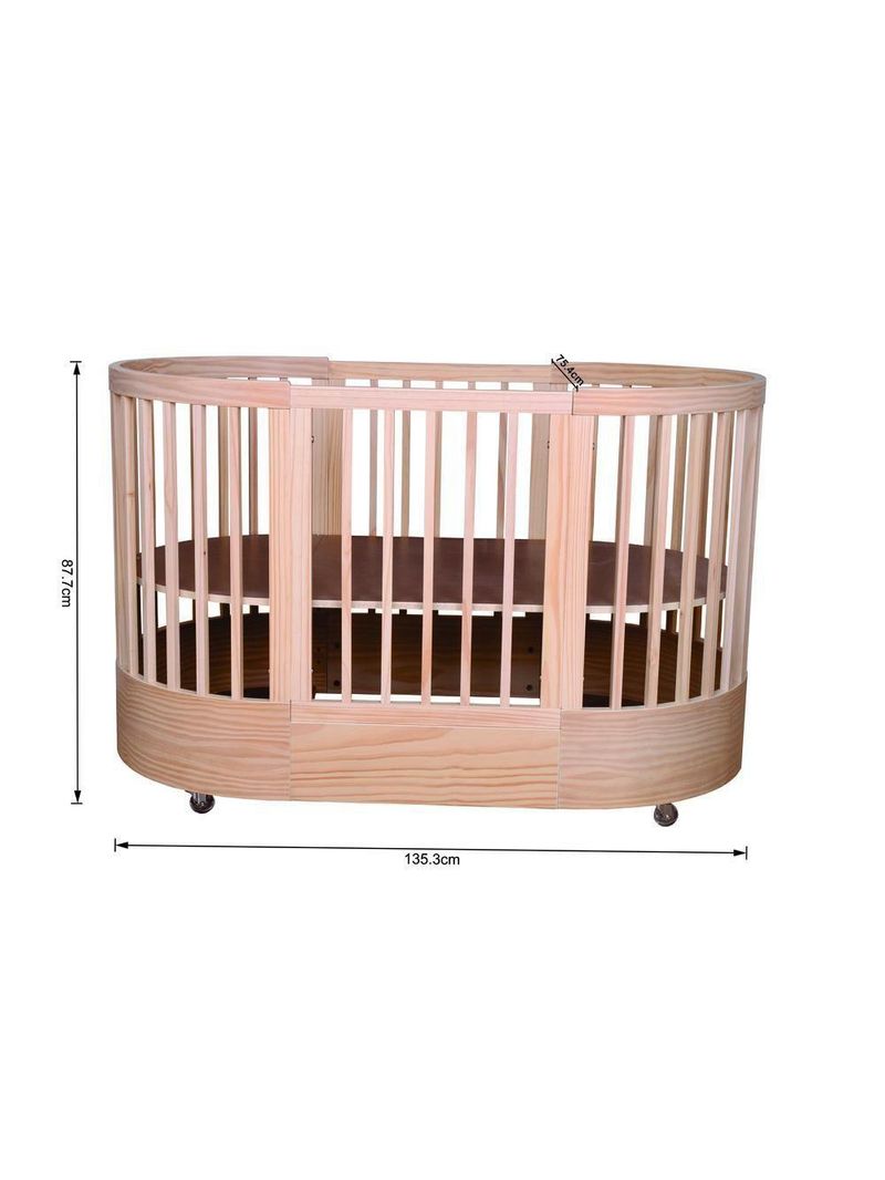 Berço Infantil Progressivo Wave 3 Em 1 Divicar Nature