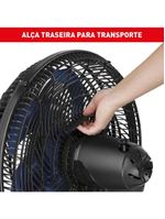 Ventilador de coluna arno force repel ve9r 40cm com 9 pás, 3 velocidades e 160w – preto / azul