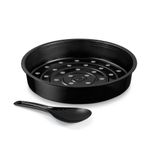 Panela Elétrica de Arroz Visio Rice Glass 10 Xícaras 700W Preta com Tampa de Vidro e Acessórios 110V