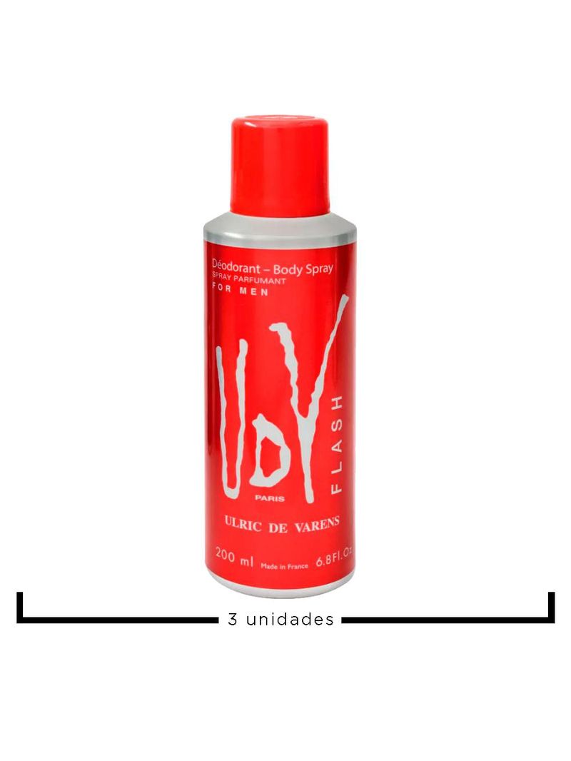 Kit ulrich de varens - 3x body spray udv flash