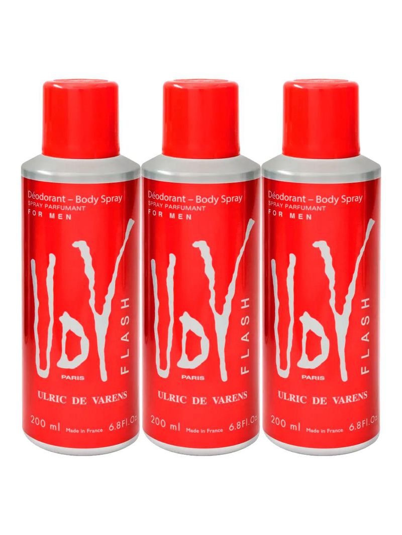 Kit ulrich de varens - 3x body spray udv flash