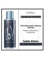 Desodorante spray ulrich de varens masculino - udv for men