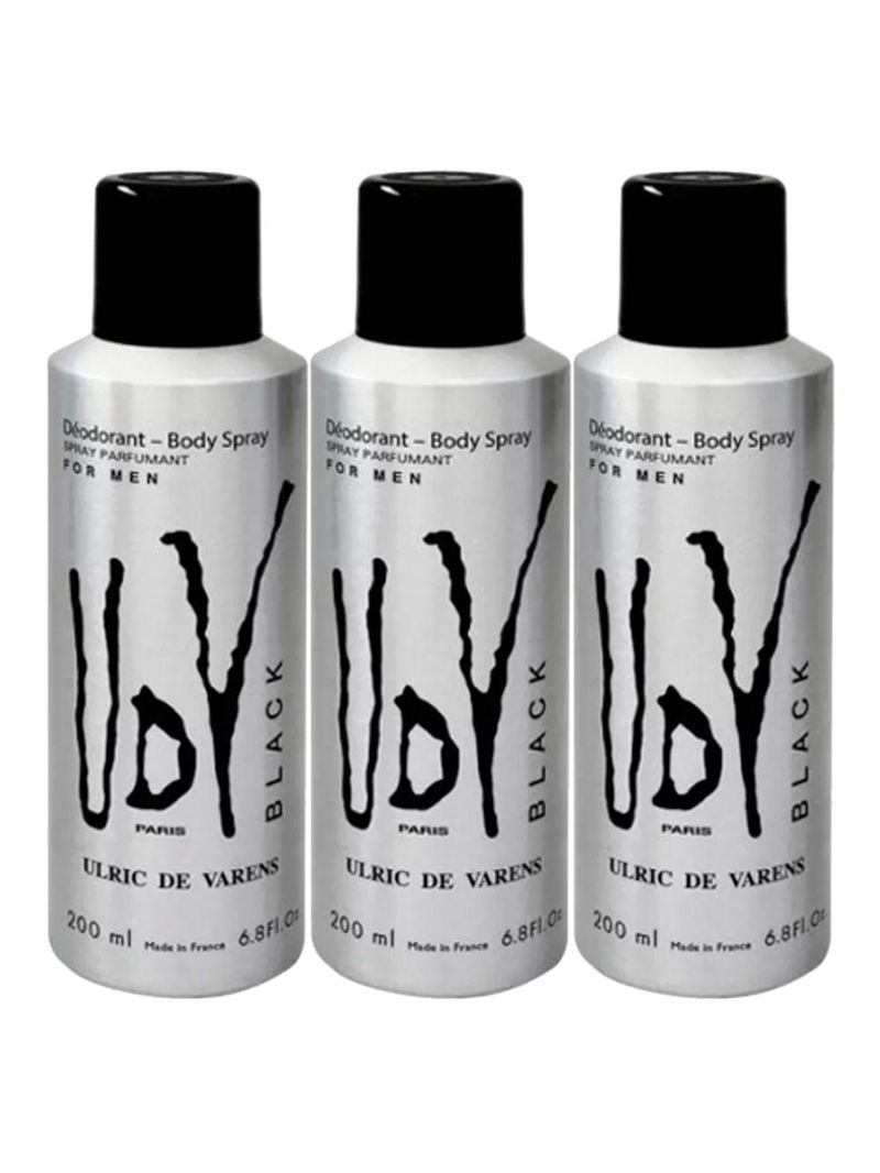 Kit ulrich de varens - 3x body spray udv black